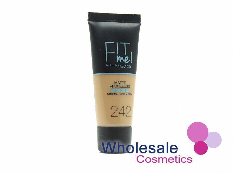 6 x Maybelline Fit Me Matte & Poreless Liquid Foundation - 242 LIGHT HONEY